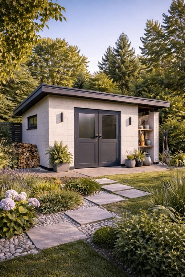 Хозпостройка из газобетона в Перми